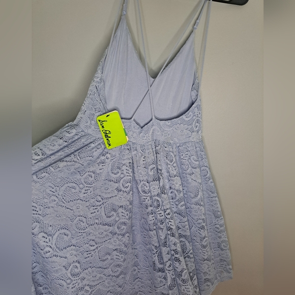 Sam Edelman Eventide Blue Lace Romper Size Large NEW - Picture 11 of 11
